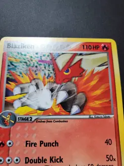 POKEMON TCG BLAZIKEN 1/17 HOLO RARE LP POP SERIES 1 - Image 4