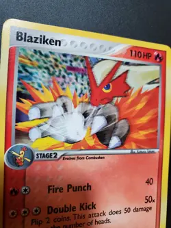 POKEMON TCG BLAZIKEN 1/17 HOLO RARE LP POP SERIES 1 - Image 5