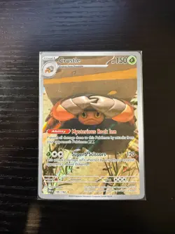 Pokemon TCG Pokemon Crustle Holo 186/182 - SV10: Destined Rivals (DRI) NM - Image 1