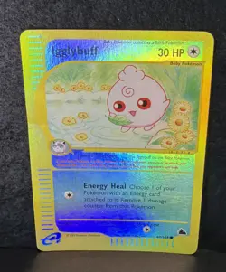 Pokemon TCG Igglybuff Reverse Holo 67/144 Skyridge Uncommon E Wotc - Image 2