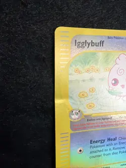 Pokemon TCG Igglybuff Reverse Holo 67/144 Skyridge Uncommon E Wotc - Image 3