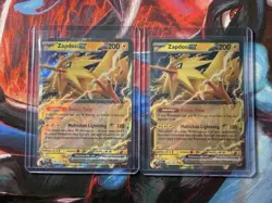 Pokemon Scarlet & Violet 151 Zapdos ex 145/165 Lot Of 2 - Image 1