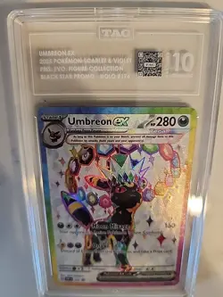 2025 Pokemon Umbreon Ex 176 Black Star Promo - Image 3
