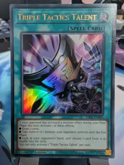YuGiOh! Triple Tactics Talent RA01-EN063 Ultra Rare 1st Ed - Image 1