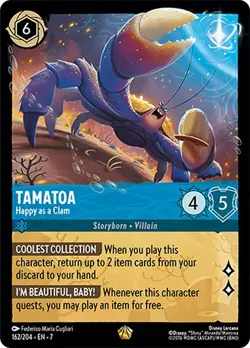 Tamatoa - Happy as a Clam - Archazia's Island #162 - Disney Moana - Lorcana - NM - Image 1