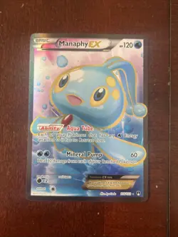 Pokemon TCG Manaphy EX XY Breakpoint Holo Full Art Ultra Rare Card 116/122 - Image 1