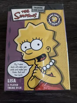 2003 The Simpsons TCG Lisa Simpson Theme Deck 40-Card 1-Player Set NEW 📖 - Image 1