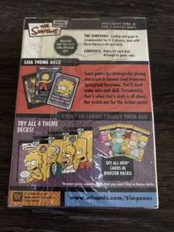 2003 The Simpsons TCG Lisa Simpson Theme Deck 40-Card 1-Player Set NEW 📖 - Image 2