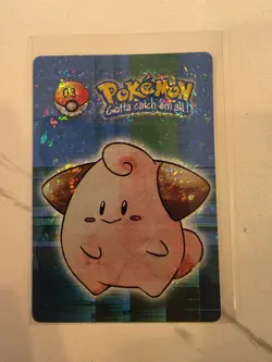 Cleffa #3 2000 Pokemon Vending Prism Holo Sticker Card Cute baby - Image 1