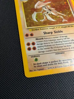 Kabutops 9/62 Fossil Holo Rare - Vintage 1999 WOTC Pokemon Card - MP/HP - Image 2
