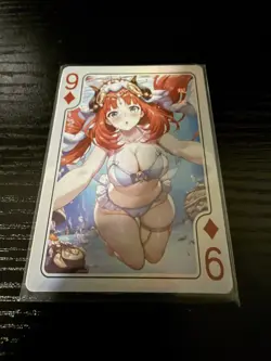 Goddess Story Card - Beautiful Delicate Moan 9 of Diamonds - Image 1