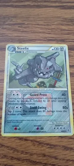 2010 Pokemon Card- Steelix #24/95 Crosshatch Holo League Promo *LP-NM*🔥 - Image 1