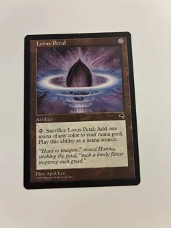 Lotus Petal - Tempest - MTG Magic the Gathering LP Light Play - Image 1