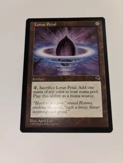 Lotus Petal - Tempest - MTG Magic the Gathering LP Light Play - Image 2