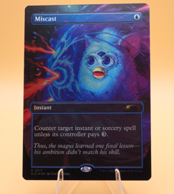 Miscast | #2317 | Rare | Borderless Rainbow Foil | Furby | Secret Lair | MTG - Image 1