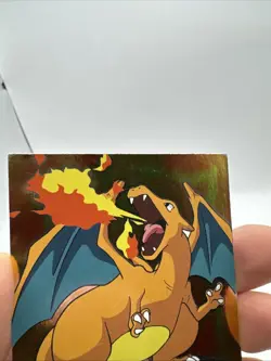 Pokemon TCG Topps Charizard E6 of 12 Movie Edition Holo Foil Blue Logo 1999 Rare - Image 4