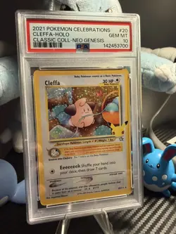 PSA 10 Gem Mint Cleffa 20/111 Celebrations Classic Collection Pokemon Card - Image 1