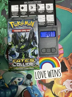 Pokemon TCG Fates Collide Booster Pack of 10 Cards Factory Sealed 19.97G - Image 1
