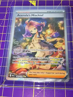Acerola's Mischief 183/132 Pokemon TCG Mega Evolution Secret Rare Illustration - Image 1