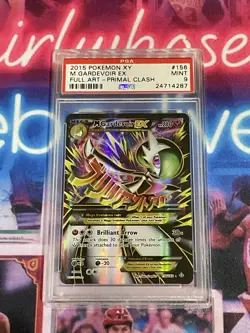 2015 Pokemon XY Primal Clash Mega Gardevoir EX Full Art #156 PSA 9 - Image 1