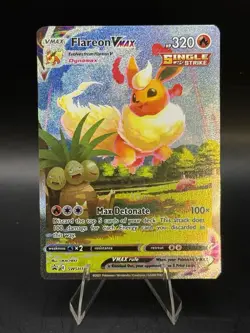 Pokemon TCG Flareon VMAX SWSH180 Sword & Shield Promo Card Mint OC - Image 1