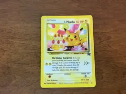 **MINT** Birthday Pikachu ~ Black Star Promo ~ Holo ~ Pokemon ~ Card 24 - Image 1