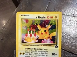 **MINT** Birthday Pikachu ~ Black Star Promo ~ Holo ~ Pokemon ~ Card 24 - Image 2