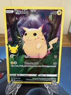 Pokemon Celebrations Pikachu 005/025 Full Art Holo Rare NEAR MINT - Image 1
