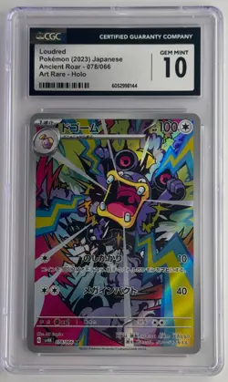 CGC 10 Loudred #78 Art Rare Pokemon Japanese (Ancient Roar) - Image 1