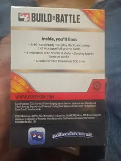Surging Sparks Build and Battle Pokemon 2024 Factory Sealed - Image 2