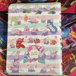 Pokemon Center Zip Binder With Zipper Goomy Mousieon Vileon Viscos Pokemon TCG - Image 2