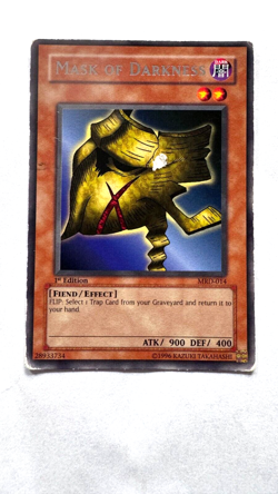 Mask of Darkness - MRD-014 - Rare - 1st Edition - Damaged - YuGiOh! - Image 1