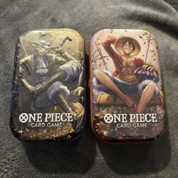 2 x One Piece TCG Mini Tin Sealed OP 13 Brand New Vol 2 - Image 1