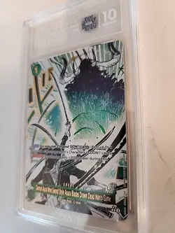 2025 One Piece TCG Demon Aura Nine Sword Style OP12-037 TAG 10 - Image 4