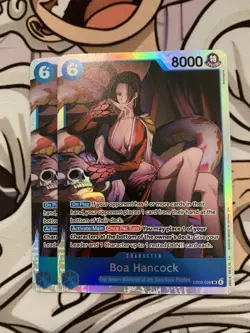 2x One Piece TCG Boa Hancock ENGLISH EB03-026 HEROINES SR Near Mint - Image 1