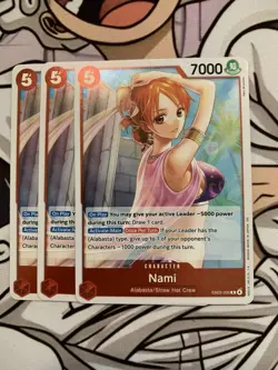 3x Nami EB03-006 RARE One Piece TCG Heroines Edition English NM - Image 1