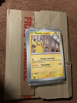 Pokemon Pikachu At The Museum x Natural History London Jumbo Card - Sealed x10 - Image 1