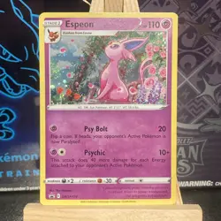 Pokemon Card Espeon SWSH174 Holo Card Sword & Shield Black Star Promo Card NM - Image 1