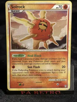Solrock 9/102 HGSS 2010 Triumphant Set Pokemon Card Holo Rare - Nm - Image 1