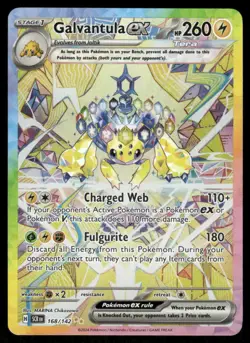 Pokemon Cards Galvantula ex 168/142 Stellar Crown Special Illustration Rare NM - Image 1