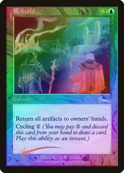 Rebuild FOIL Urza's Legacy HEAVILY PLD Blue Uncommon MAGIC MTG CARD ABUGames - Image 1