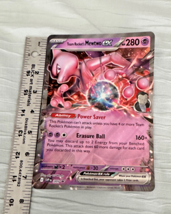 Team Rocket's Mewtwo ex 205 Jumbo Cards Holo - Image 1