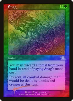 Snag FOIL Prophecy NM Green Uncommon MAGIC THE GATHERING MTG CARD ABUGames - Image 1
