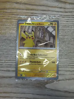 Pokemon TCG Pikachu at the Museum Jumbo Promo Card Natural History Museum UK - Image 1