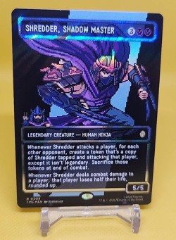 MTG Shredder, Shadow Master Borderless Surge Foil Teenage Mutant Ninja Turtles - Image 1