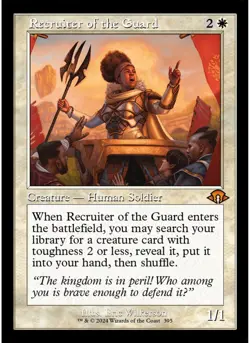 Recruiter of the Guard (Retro Frame) 395 MTG NM - Modern Horizons 3 - Image 1