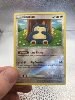 Pokemon English Snorlax 158/214 Sm-Unbroken Bonds Reverse Holo PACK FRESH MINT! - Image 1