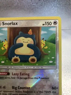 Pokemon English Snorlax 158/214 Sm-Unbroken Bonds Reverse Holo PACK FRESH MINT! - Image 3