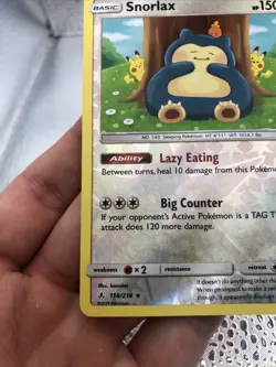 Pokemon English Snorlax 158/214 Sm-Unbroken Bonds Reverse Holo PACK FRESH MINT! - Image 5