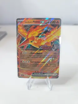 031/182 Team Rocket's Moltres ex Destined Rivals Stamp UPC Promo Pokemon TCG - Image 1